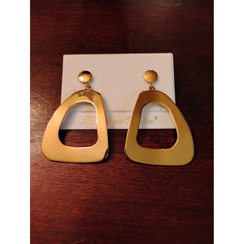 Fifth Avenue Collection Flamboyant Fun Gold Geometric Drop Earrings EG-FFUN-ST00